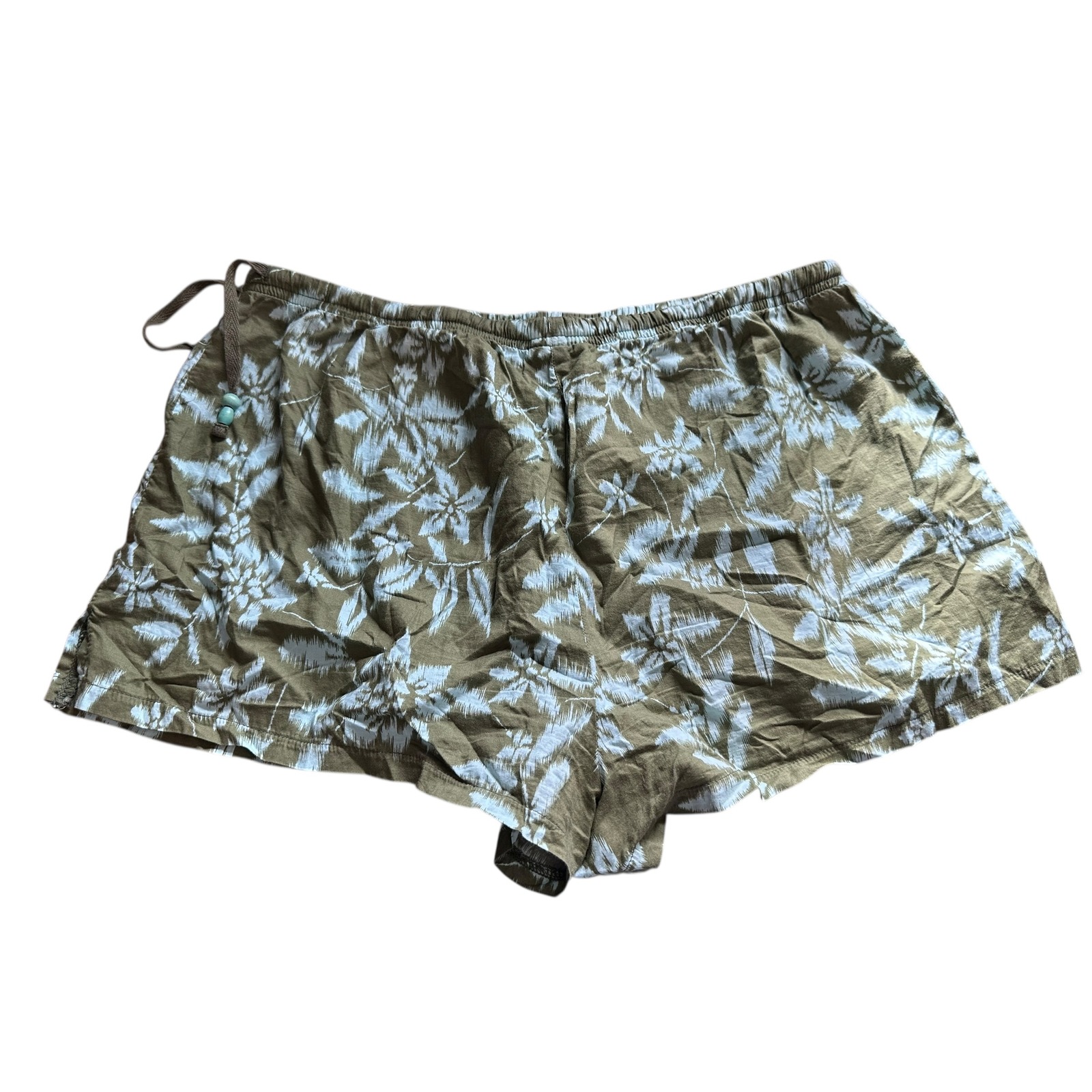 American Eagle Outfitters Low Rise Palm Leaf Print Shorts Womens Size M